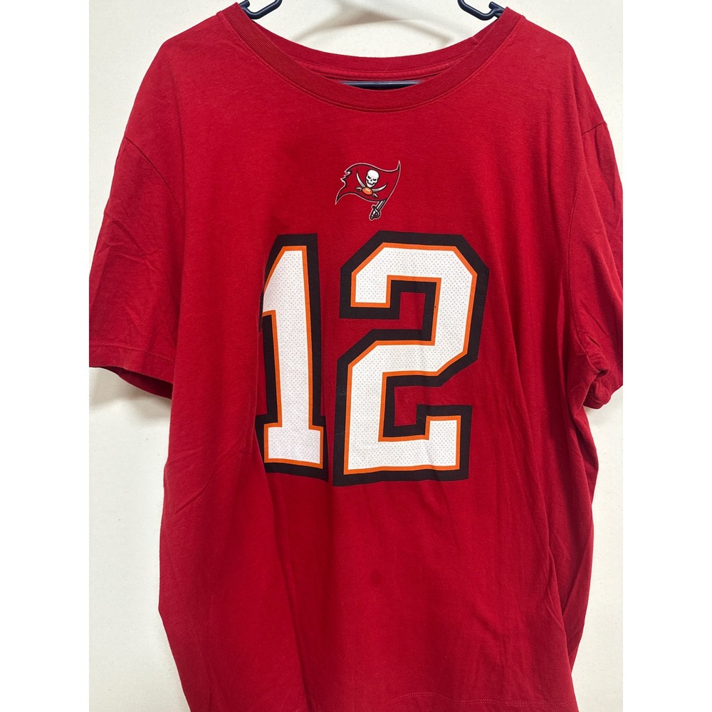 Nike Tampa Bay Buccaneers Tom Brady 12 Red T-Shirt Mens XXL NFL Football